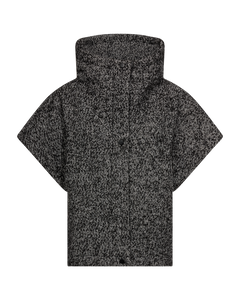 CMNETWO - OVERSIZE WESTE IN SCHWARZ,WOLLWEISS