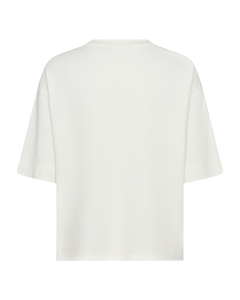 CMMUSE - T-SHIRT IN BEIGE,WOLLWEISS