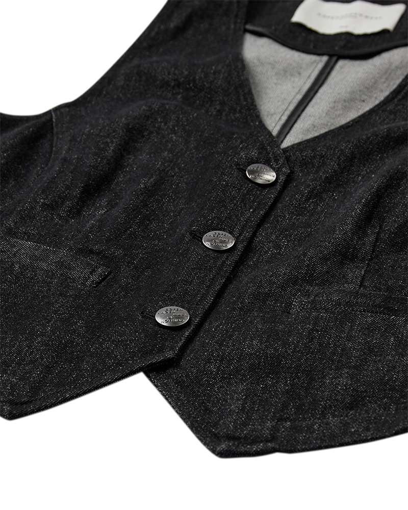 CMJEAN - DENIMWESTE IN SCHWARZ