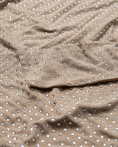 CMSTORNO - T-SHIRT MIT STEINEN IN BEIGE