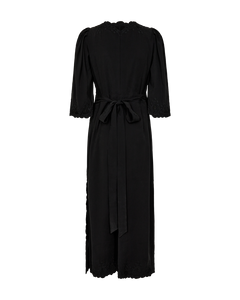 CMMADELYN - KLEID MIT PEEKABOO-SPITZEN IN SCHWARZ