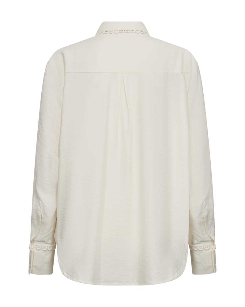CMMOLO - HEMD IN BEIGE,WOLLWEISS