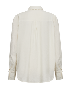 CMMOLO - HEMD IN BEIGE,WOLLWEISS