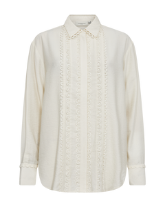 CMMOLO - HEMD IN BEIGE,WOLLWEISS