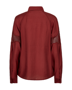 CMMOLLY – HEMD MIT SPITZE IN ROT