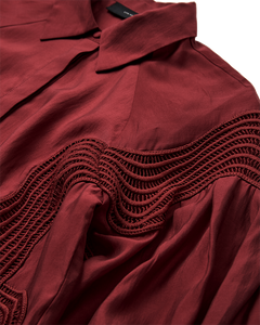 CMMOLLY – HEMD MIT SPITZE IN ROT