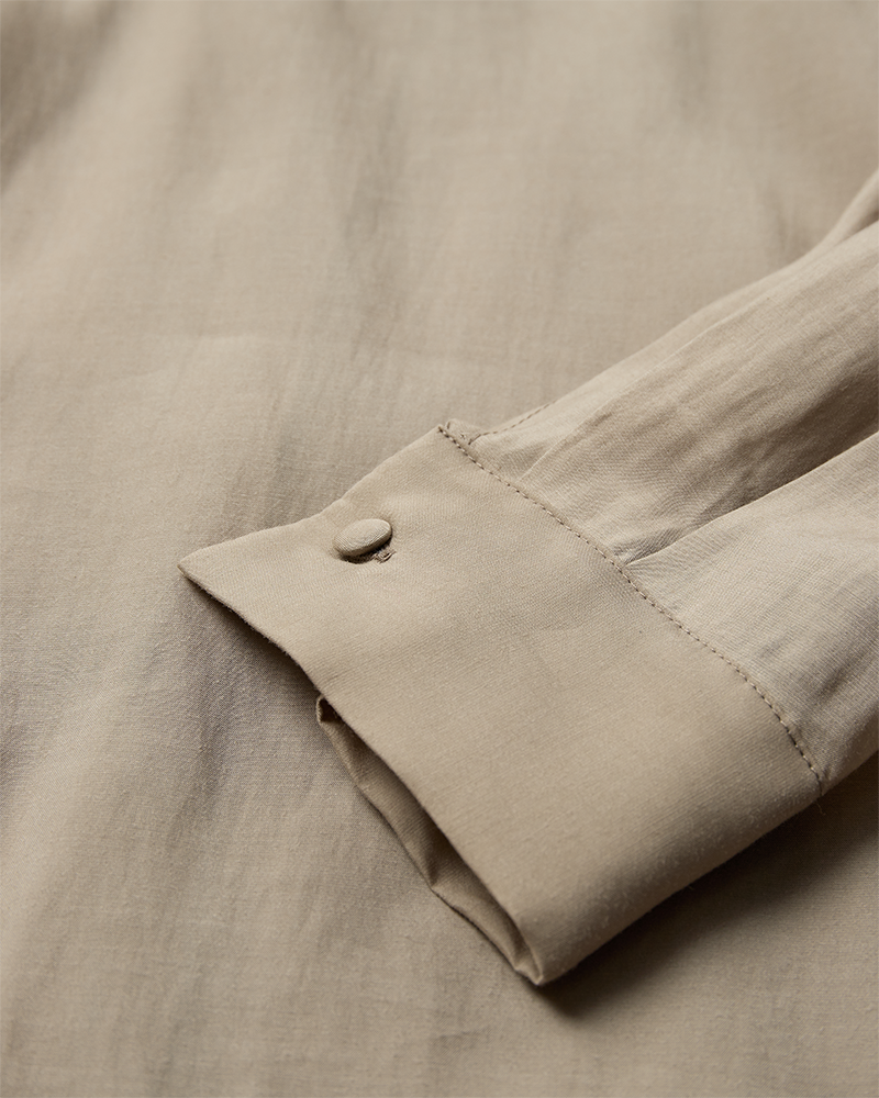 CMMOLLY - HEMD MIT SPITZE IN BEIGE