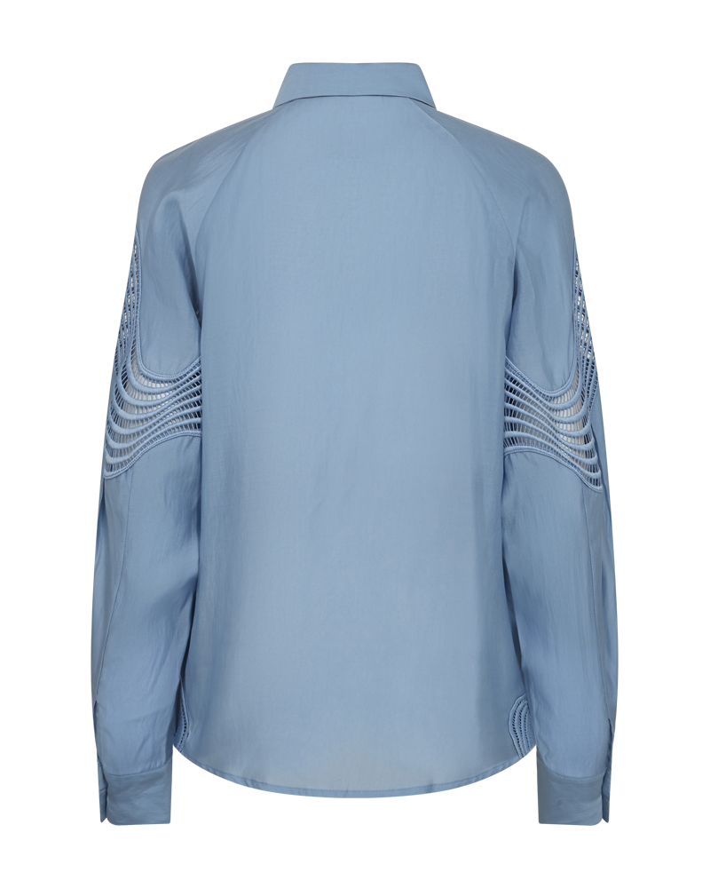 CMMOLLY - HEMD MIT SPITZE IN BLAU