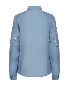 CMMOLLY - HEMD MIT SPITZE IN BLAU