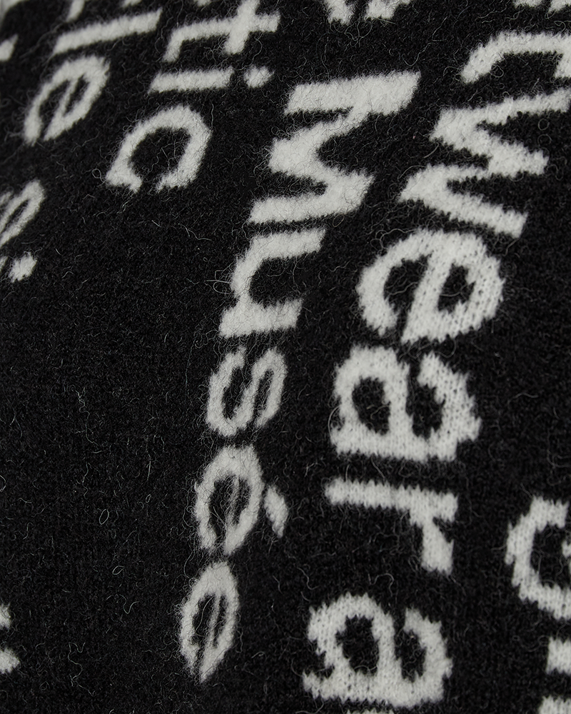CMIBRA - PULLOVER IN SCHWARZ UND WEISS,WOLLWEISS