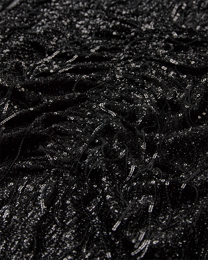 CMSEQUINCE - WENDBARES KLEID MIT PAILLETTEN IN SCHWARZ