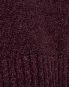 CMANDREA -STRICKPULLOVER MIT ABNEHMBAREM ROLLKRAGEN IN ROT