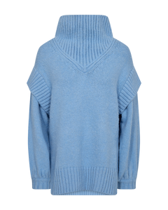 CMANDREA - STRICKPULLOVER IN BLAU