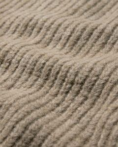 CMANDREA - RIBBESTRICKTER PULLOVER IN BEIGE