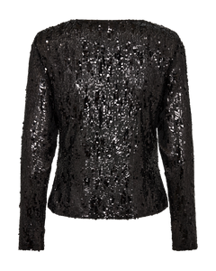 CMSEQUINCE - BLUSE MIT PAILLETTEN IN SCHWARZ