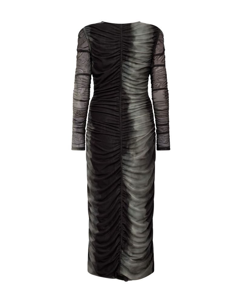 CMCORA - MESH-KLEID IN SCHWARZ