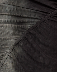 CMCORA - MESH-KLEID IN SCHWARZ