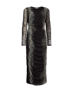 CMCORA - MESH-KLEID IN SCHWARZ