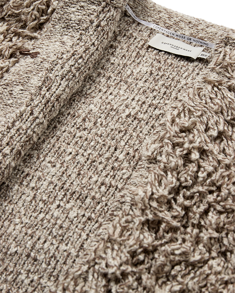 CMTANGLE - CARDIGAN IN BEIGE