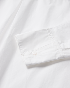 CMPOPLIN - HEMD MIT ROSETTE IN WEISS