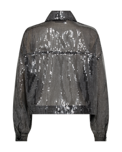 CMTRUCKER - JACKE MIT PAILLETTEN IN SILBER