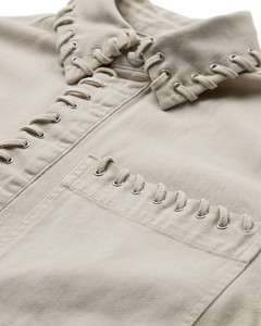 CMCHARLEE - DENIMJACKE IN WOLLWEISS
