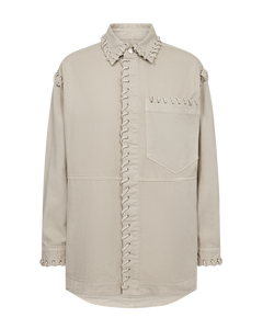 CMCHARLEE - DENIMJACKE IN WOLLWEISS
