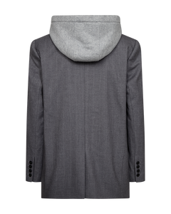 CMTAILOR – HOODIE-BLAZER IN GRAU