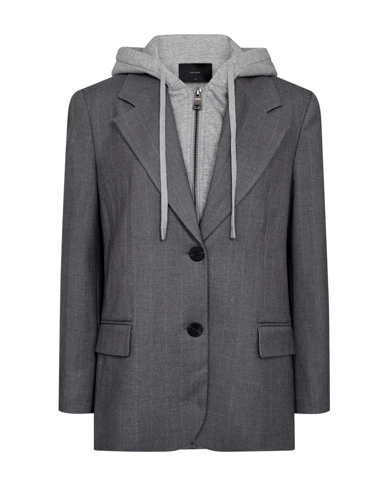 CMTAILOR – HOODIE-BLAZER IN GRAU