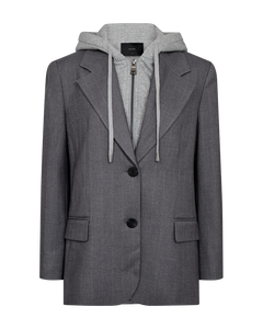 CMTAILOR – HOODIE-BLAZER IN GRAU