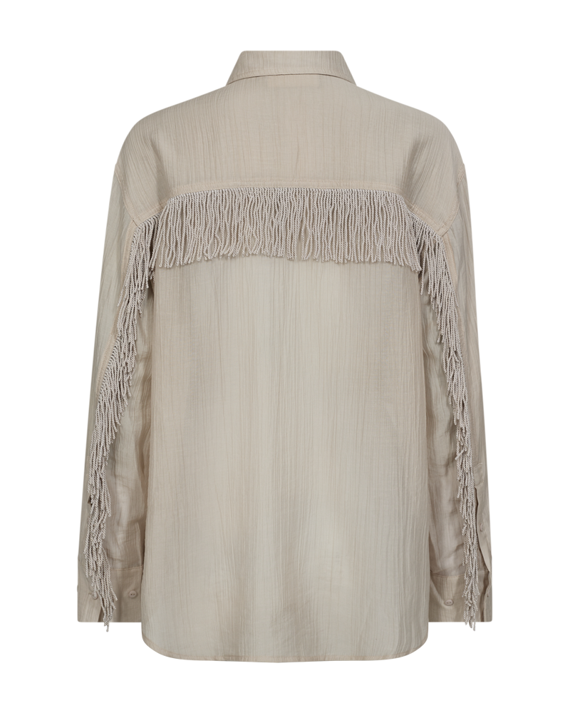 CMPOPSY - HEMD MIT FRANSEN IN BEIGE