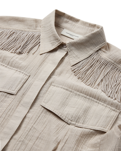 CMPOPSY - HEMD MIT FRANSEN IN BEIGE