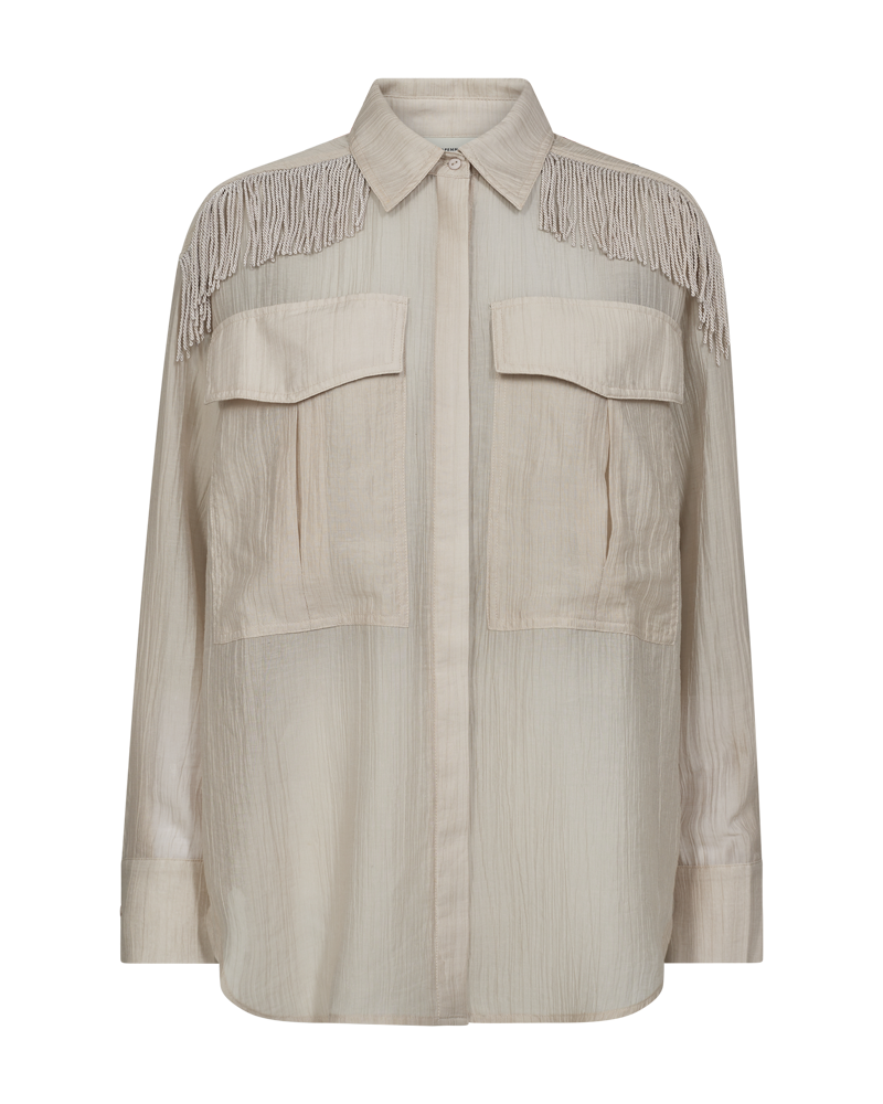 CMPOPSY - HEMD MIT FRANSEN IN BEIGE