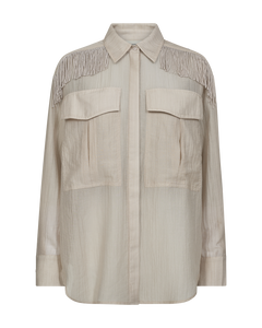 CMPOPSY - HEMD MIT FRANSEN IN BEIGE