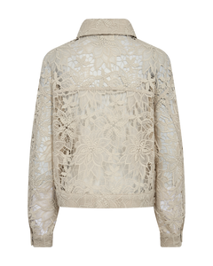CMLACEY - JACKE MIT SPITZE IN BEIGE