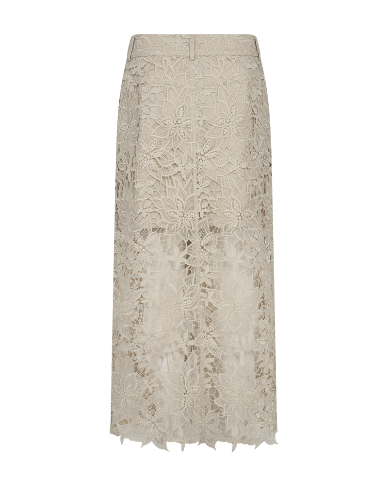 CMLACEY - ROCK MIT SPITZE IN BEIGE