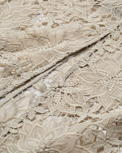 CMLACEY - ROCK MIT SPITZE IN BEIGE