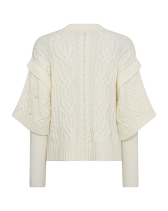 CMYARI - PULLOVER IN WOLLWEISS