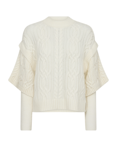 CMYARI - PULLOVER IN WOLLWEISS