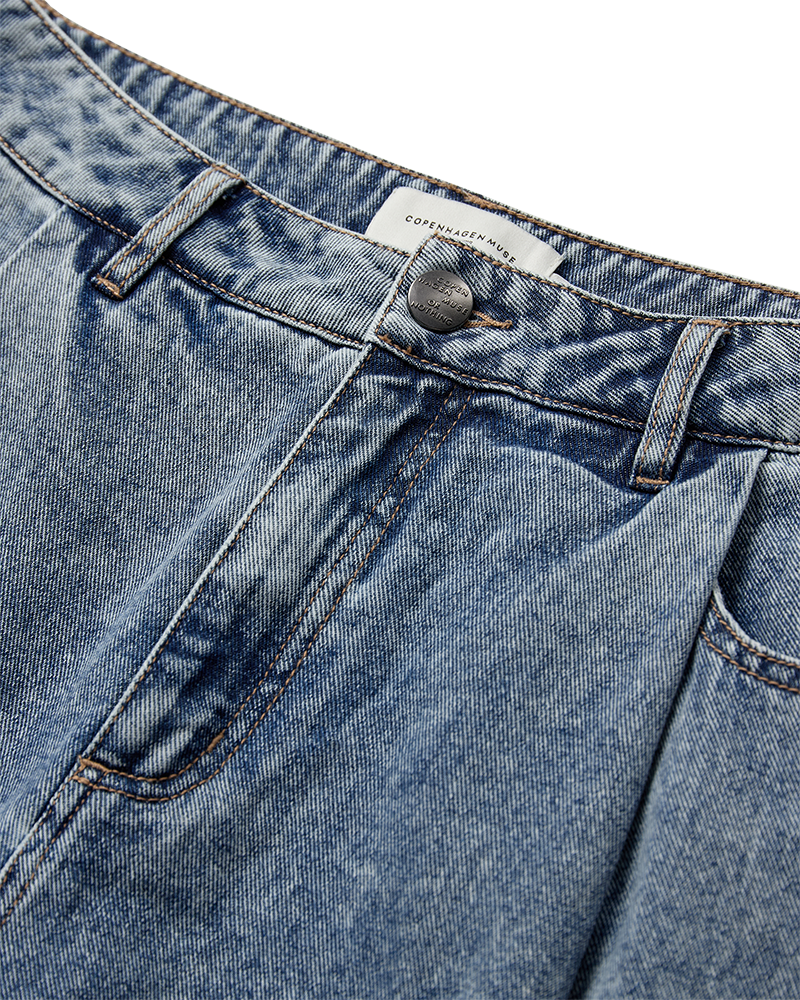 CMJEYCCE - HOCH TAILLIERTE JEANS IN BLAU