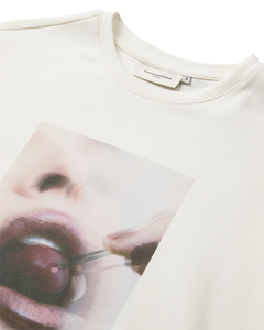 CMMUSE - T-SHIRT IN WOLLWEISS