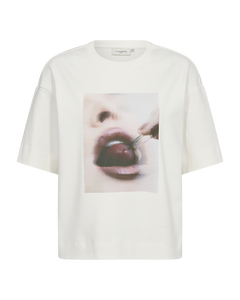 CMMUSE - T-SHIRT IN WOLLWEISS