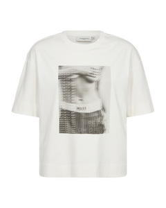 CMMUSE - T-SHIRT IN WOLLWEISS