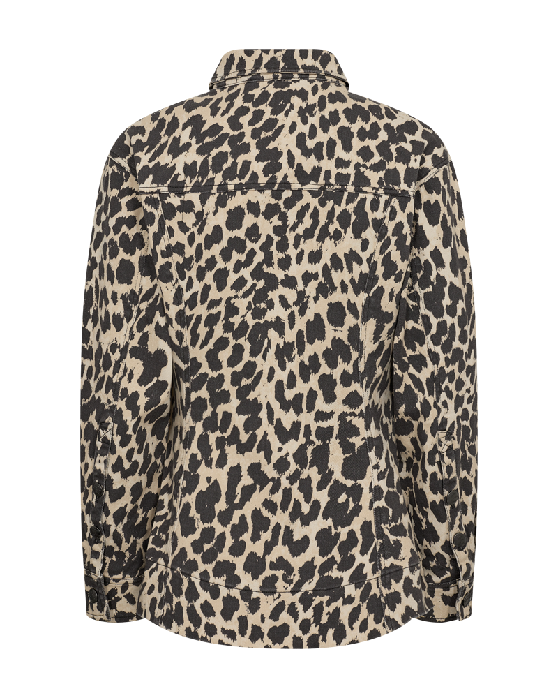 CMLEORA - DENIMHEMD IN LEOPARD