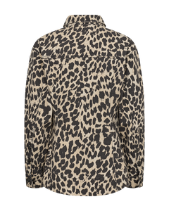 CMLEORA - DENIMHEMD IN LEOPARD