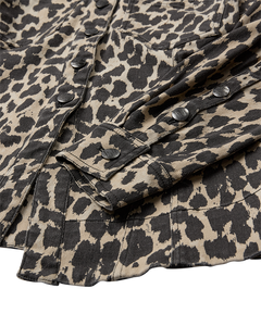 CMLEORA - DENIMHEMD IN LEOPARD