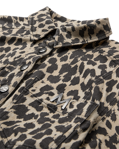 CMLEORA - DENIMHEMD IN LEOPARD