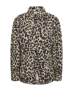 CMLEORA - DENIMHEMD IN LEOPARD