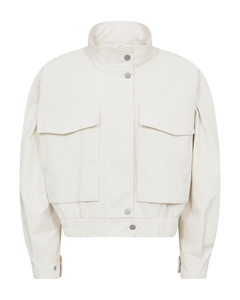 CMBOMMI - JACKE IN CREMEWEISS,WOLLWEISS