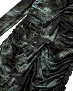 CMCORA - MESH KLEID IN GRÜN
